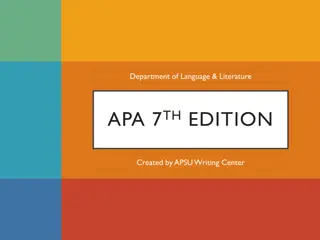 Formatting Guidelines for APA 7th Edition Papers