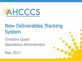 Efficient Deliverables Tracking System for Improved Oversight