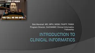 Introduction to Clinical Informatics: Definition, Areas, and History