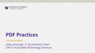 UW IT Accessibility - PDF Practices and Tools