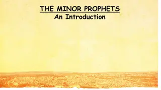 The Minor Prophets: An Overview