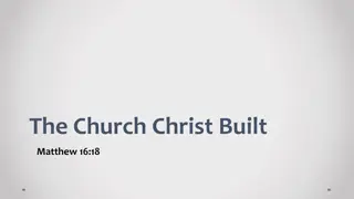 The Church Christ Built: Identifying Marks and Prophecies Fulfilled