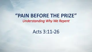 The Power of Repentance: Understanding Acts 3:11-26