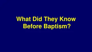 Understanding Baptism and Belief in the Gospel