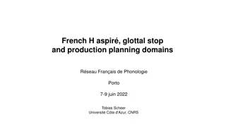 Exploring French H-Aspir, Glottal Stop, and Production Planning Domains