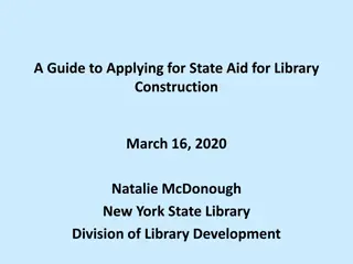 Guide to Applying for State Aid for Library Construction