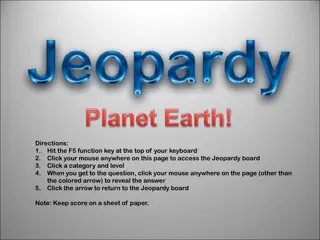 Discovering Earth's Biomes and Climate Through Jeopardy Questions