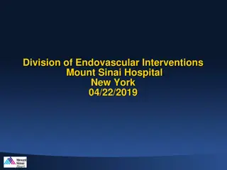 Endovascular Interventions at Mount Sinai Hospital: Case Study