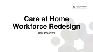 Care at Home Workforce Redesign Role Descriptors