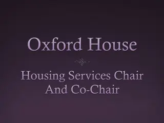 Responsibilities and Tips for Oxford House Housing Services Chair and Co-Chair