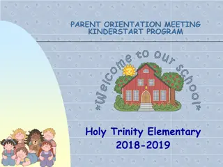 Kinderstart Program at Holy Trinity Elementary School - Information for Parents