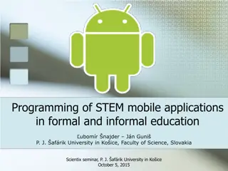 Exploring STEM Mobile App Programming in Education