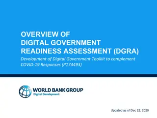 Overview of Digital Government Readiness Assessment and Toolkit for COVID-19 Responses