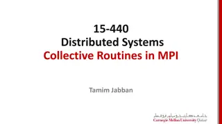 Collective Communication in MPI Distributed Systems