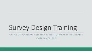 Survey Design Training for Effective Data Collection