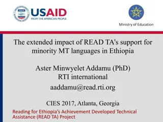 Supporting Minority Languages in Ethiopia: The Impact of READ TA Project