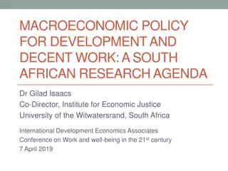 Macroeconomic Policy for Development and Decent Work in South Africa