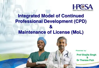 Integrated Model of Continued Professional Development (CPD) & Maintenance of License (MoL)