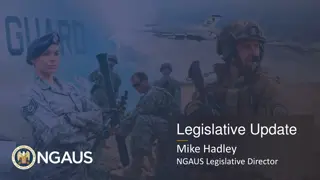 Update on NGAUS Legislative Activities