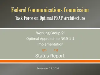 Optimal Approach to NG9-1-1 Implementation: Task Force Report