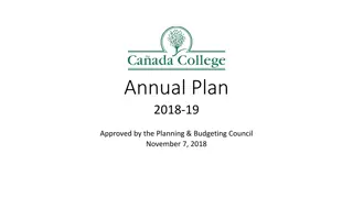 College Annual Plan 2018-19 Summary