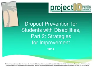 Dropout Prevention Strategies for Students with Disabilities