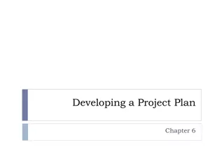 Project Network and Plan Development