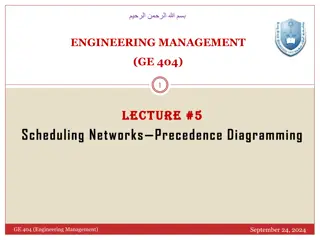 Precedence Diagramming and Activity Relationships in Engineering Management