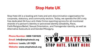 Resources for Anti-Hate, Anti-Discrimination, and Victim Support in the UK