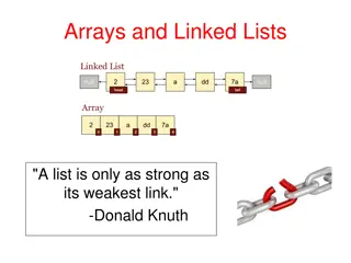 Understanding Arrays and Linked Lists in Computer Science