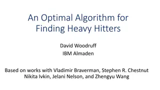 Optimal Algorithm for Finding Heavy Hitters in Streaming Models