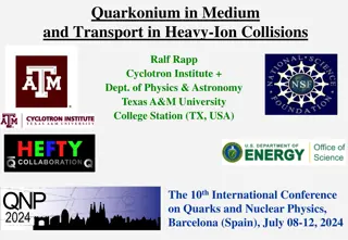 Quarkonium in Medium and Transport in Heavy-Ion Collisions