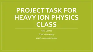 Project Task for Heavy Ion Physics Class at Mt. Csand Etvs University 2023/24 Spring Semester