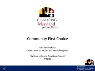 Community First Choice Program Overview