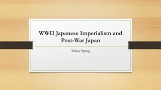 WWII Japanese Imperialism and Post-War Japan