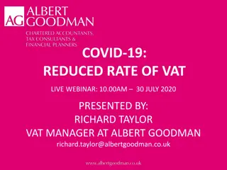 The Reduced Rate of VAT in the Hospitality Industry