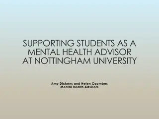 Supporting Students' Mental Health at Nottingham University: Challenges and Strategies