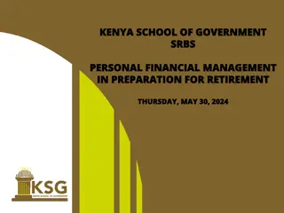 Financial Planning for Retirement at Kenya School of Government