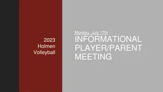 Holmen High School Volleyball 2023 Informational Meeting Details