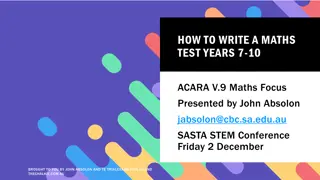 How to Create Effective Maths Tests for Years 7-10: Expert Insights by John Absolon