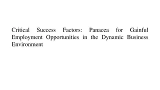 Navigating Job Opportunities and Success Factors in a Changing Business Landscape