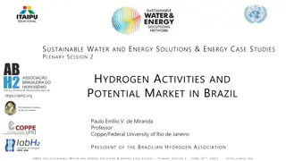 Sustainable Water and Energy Solutions: Hydrogen Activities and Market Potential in Brazil