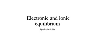 Electrolytes and Ionic Equilibrium in Chemistry