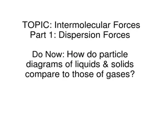 Intermolecular Forces and Dispersion Forces in Molecules