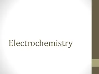 Electrochemistry Concepts and Redox Reactions