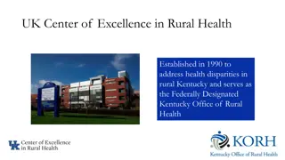 Promoting Rural Health in Kentucky: Kentucky Office of Rural Health Programs