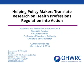 Transforming Health Professions Regulation: Insights from 2018 Conference