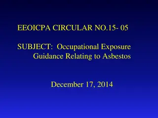 Occupational Exposure Guidance Relating to Asbestos