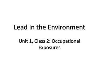 Historical Occupational Exposures to Lead in Pre-Industrialized Times