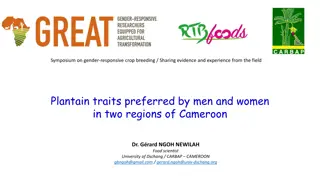 Understanding Gender Preferences in Plantain Traits in Cameroon